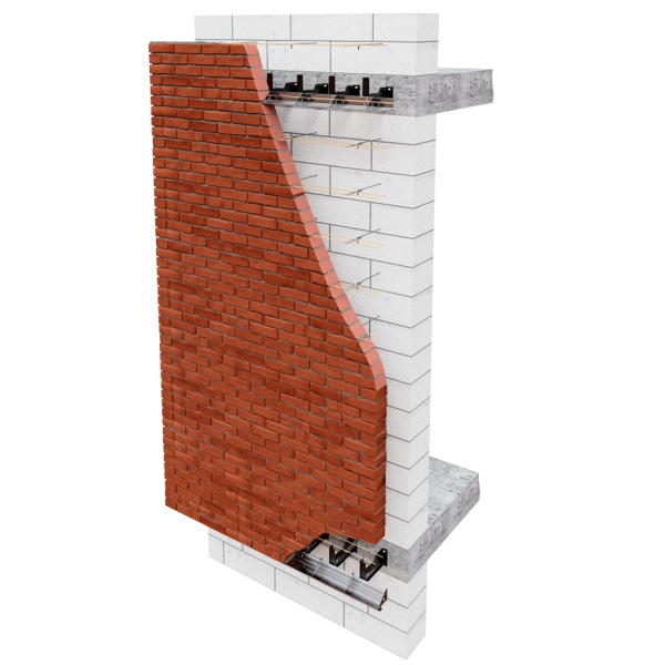 Кирпичная кладка на вентфасаде